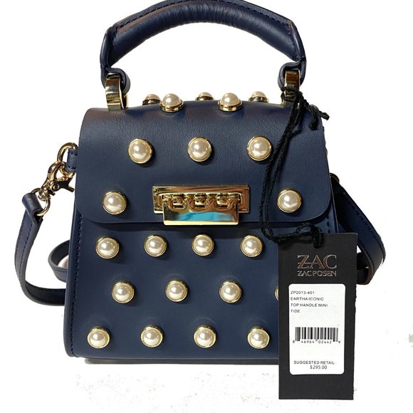 ZAC Zac Posen Handbags - Zac Posen Eartha Iconic Lady Faux-Pearl Top Handle Mini | ZP2013-401